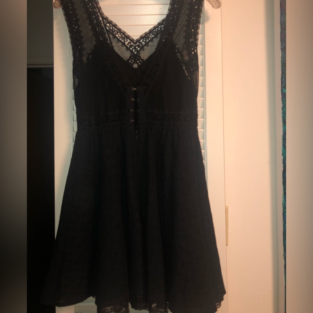 Free People lace mini A line dress size 4 - Picture 2 of 8